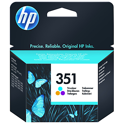 HP 351 Inkjet Cartridge, Tri-colour, CB337EE