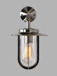 Astro Montparnasse Outdoor Lantern Wall Light, Polished Nickel