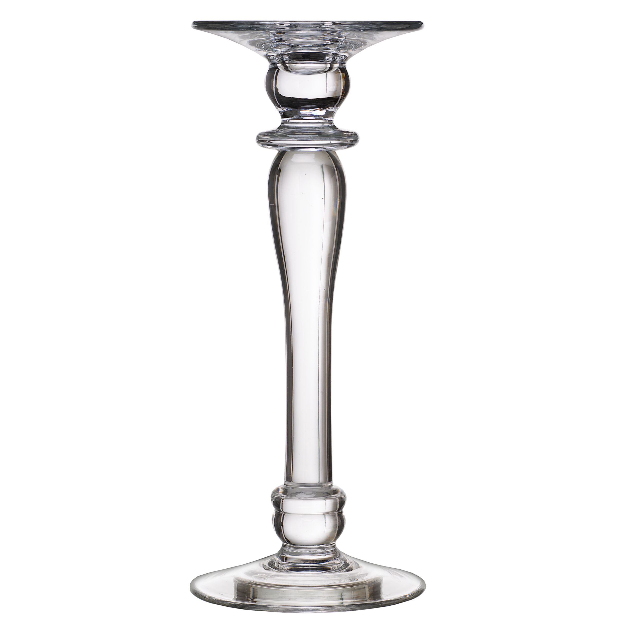 John Lewis Glass Pillar Candle Holder, Large 160044
