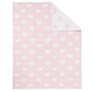 Buy John Lewis Knitted Heart Pram Baby Blanket, Pink | John Lewis
