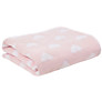 Buy John Lewis Knitted Heart Pram Baby Blanket, Pink | John Lewis