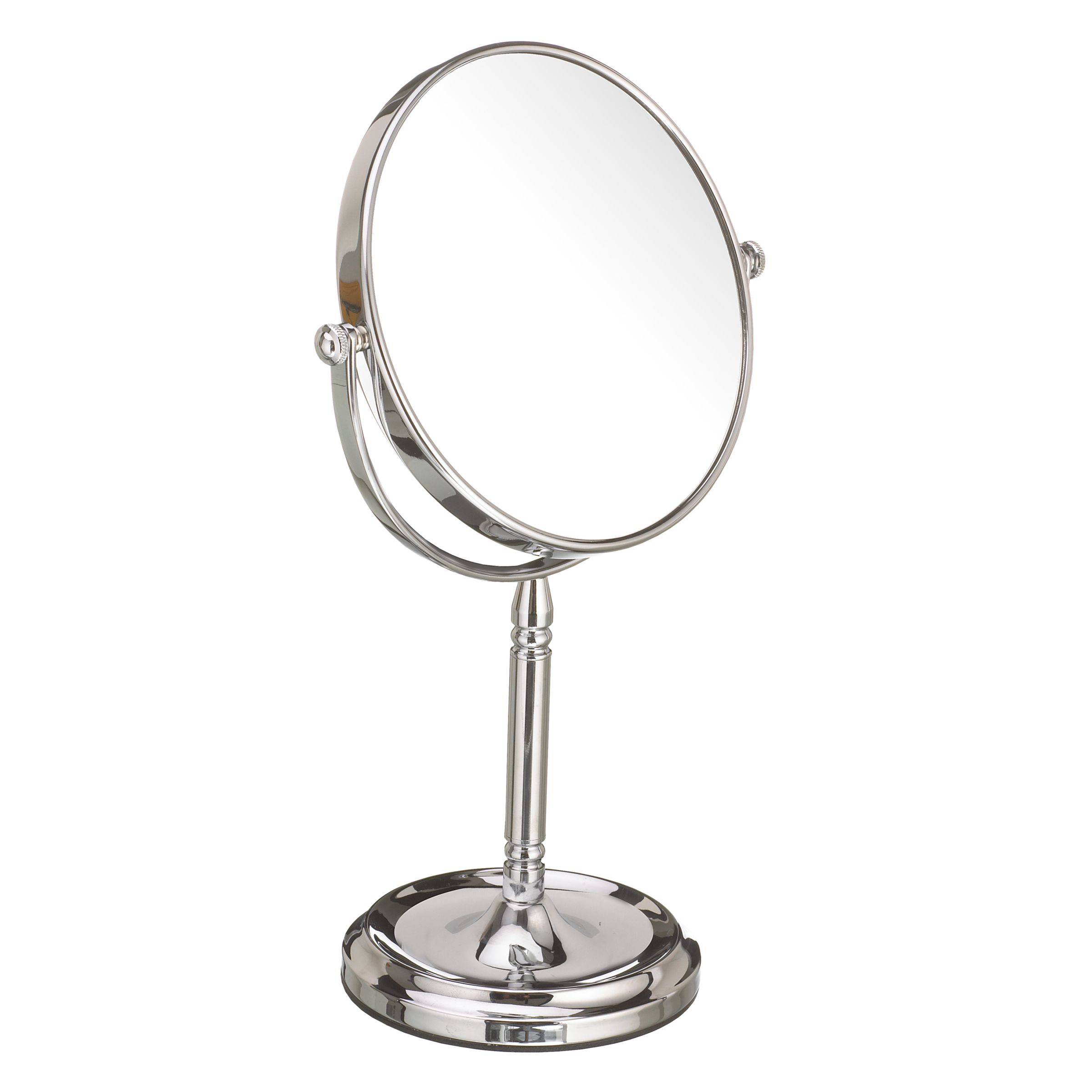 John Lewis Chrome Stand Mirror, 15cm 230446462