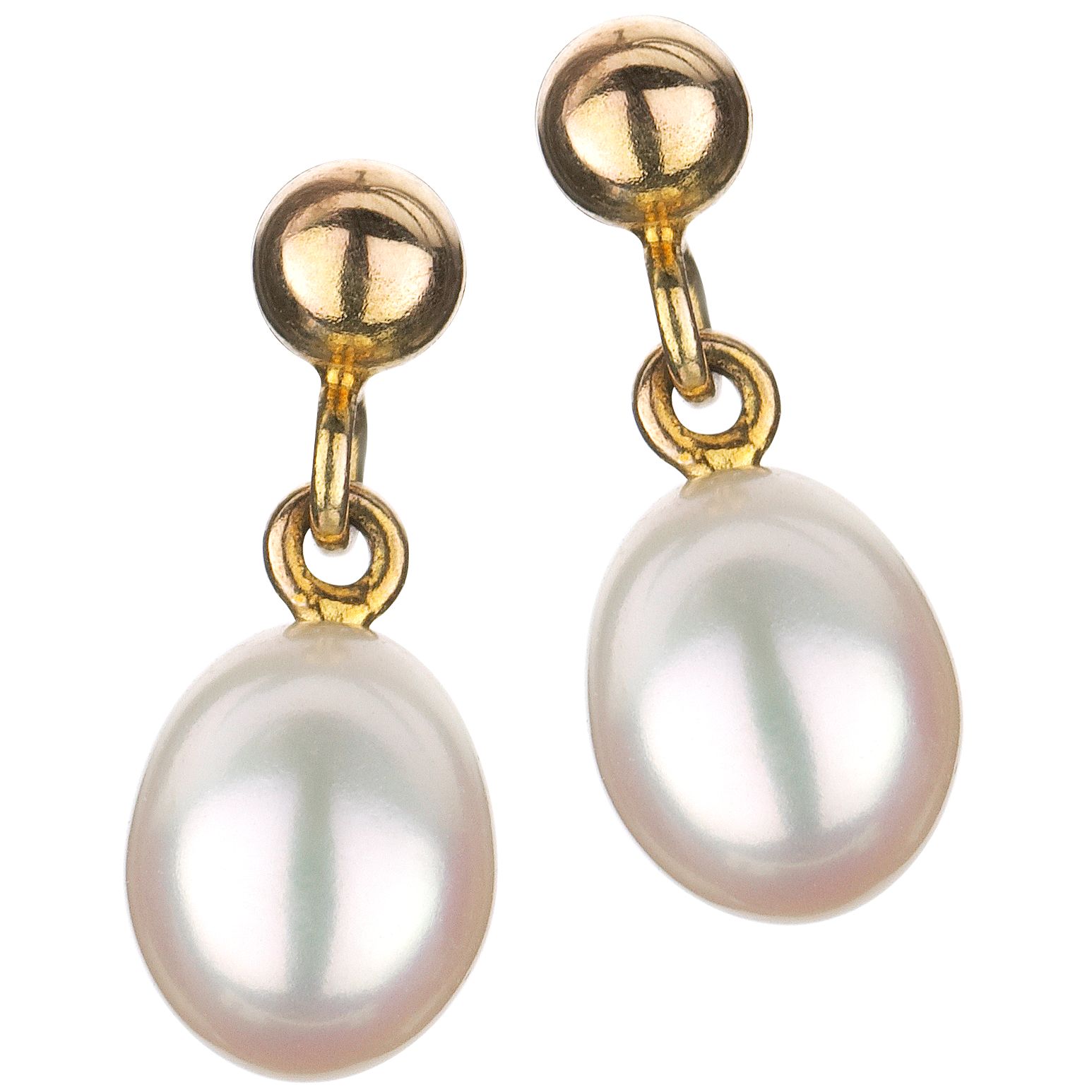 9ct Yellow Gold Freshwater Pearl Drop