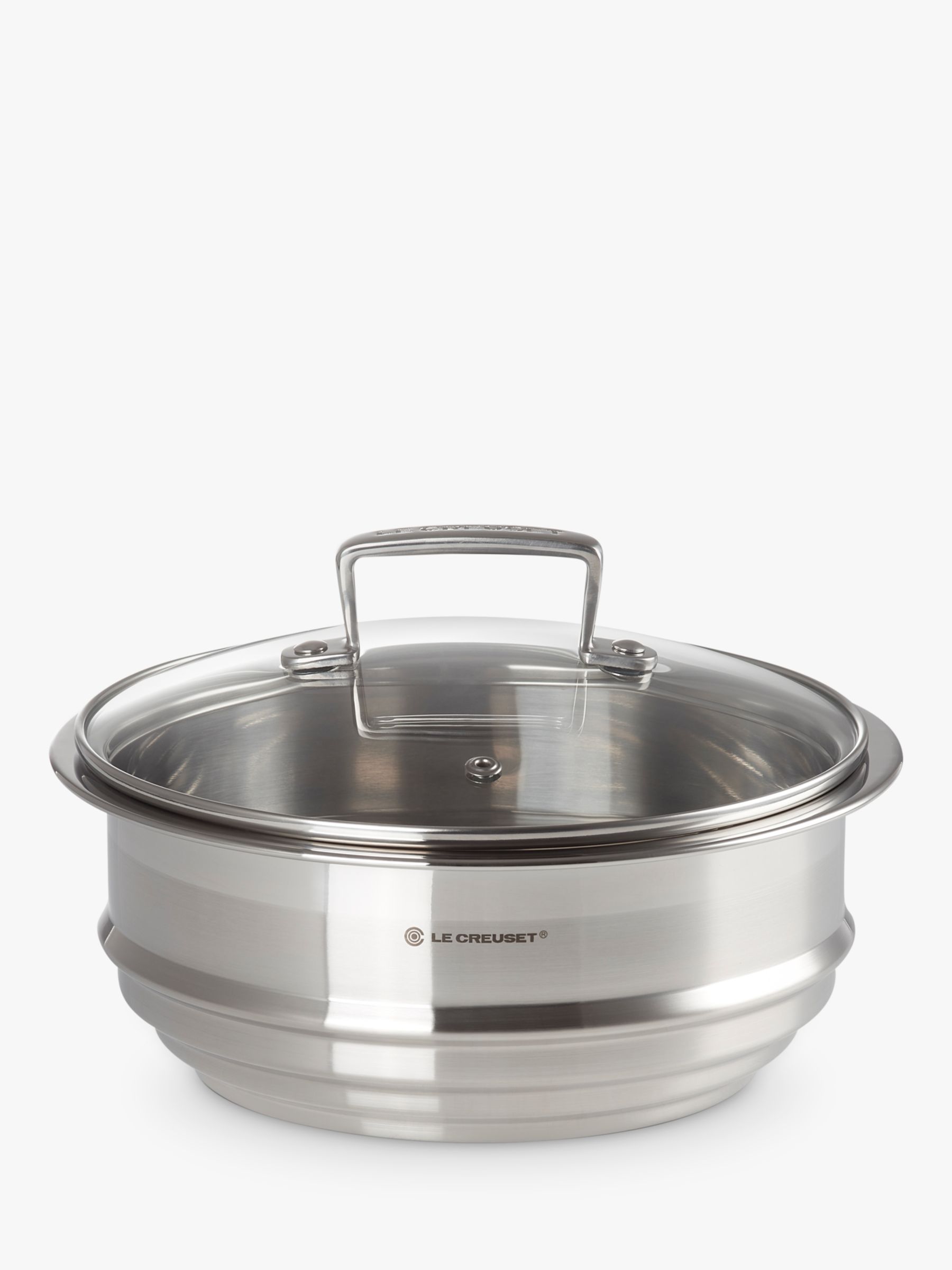Le Creuset 3-Ply Stainless Steel Multi-Steamer with Glass Lid