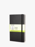 Moleskine Pocket Sized Hard Cover Plain Notebook, Black