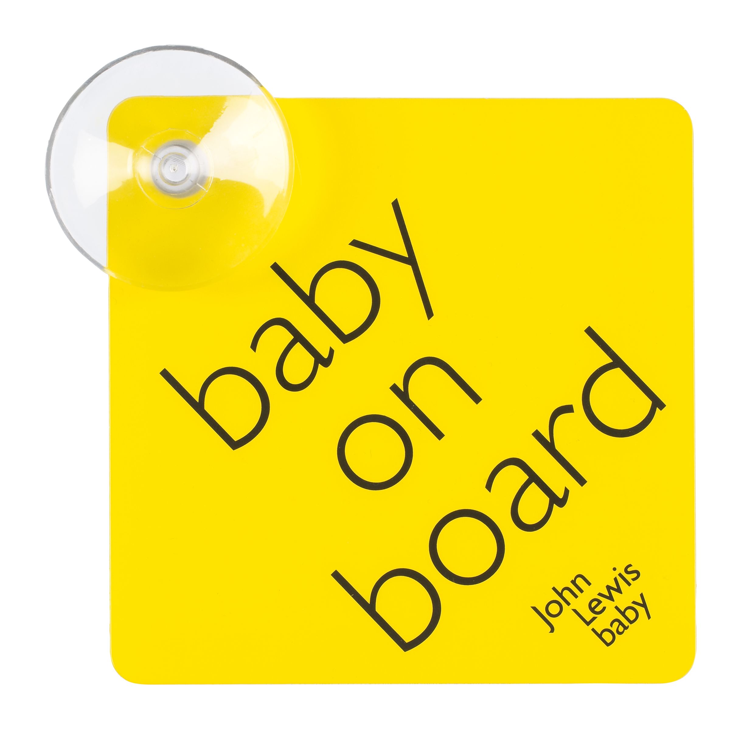 John Lewis Baby Baby On Board Sign 230498836