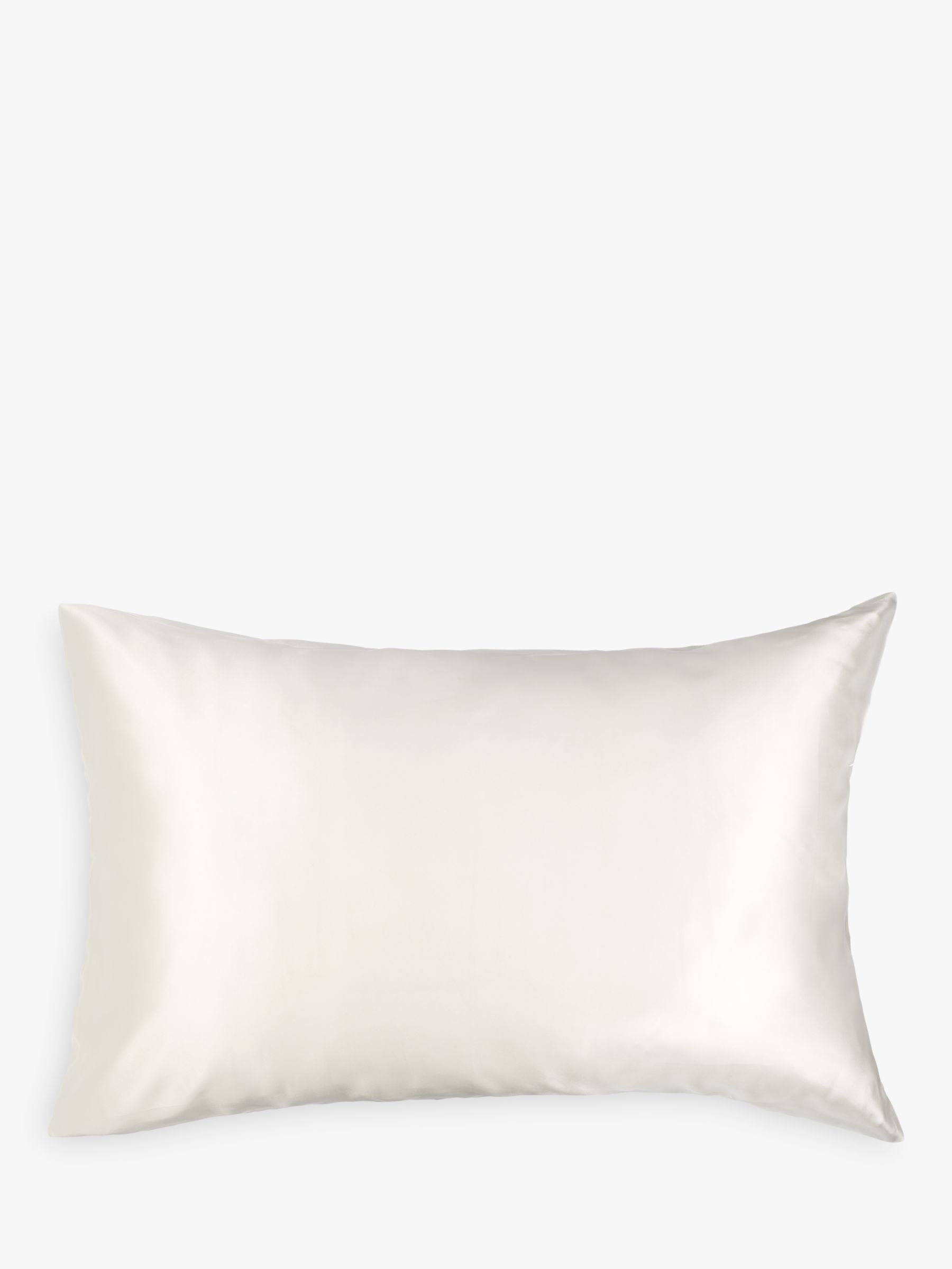 John Lewis Silk Standard Pillowcase, Ivory 120031