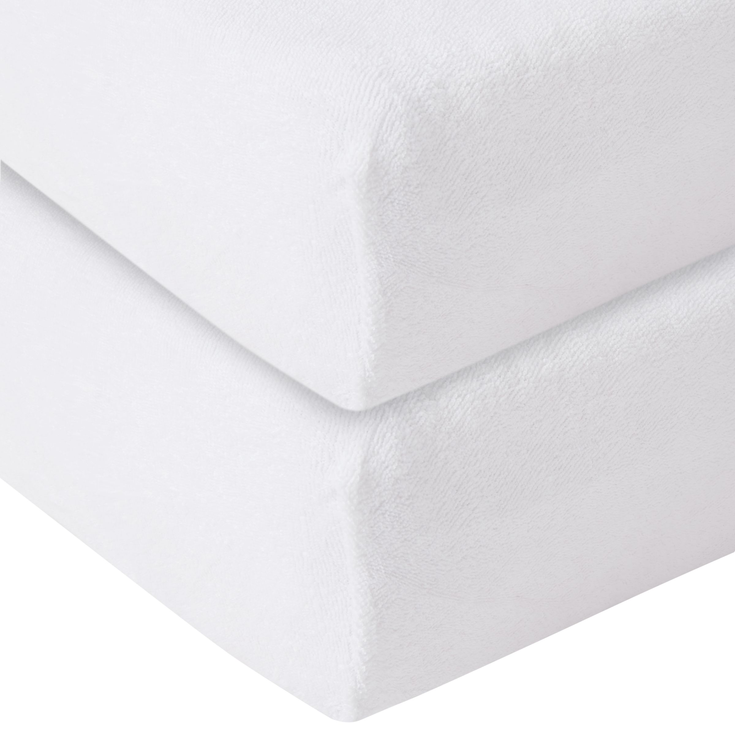 Fitted Terry Cotbed Sheet, 70 x