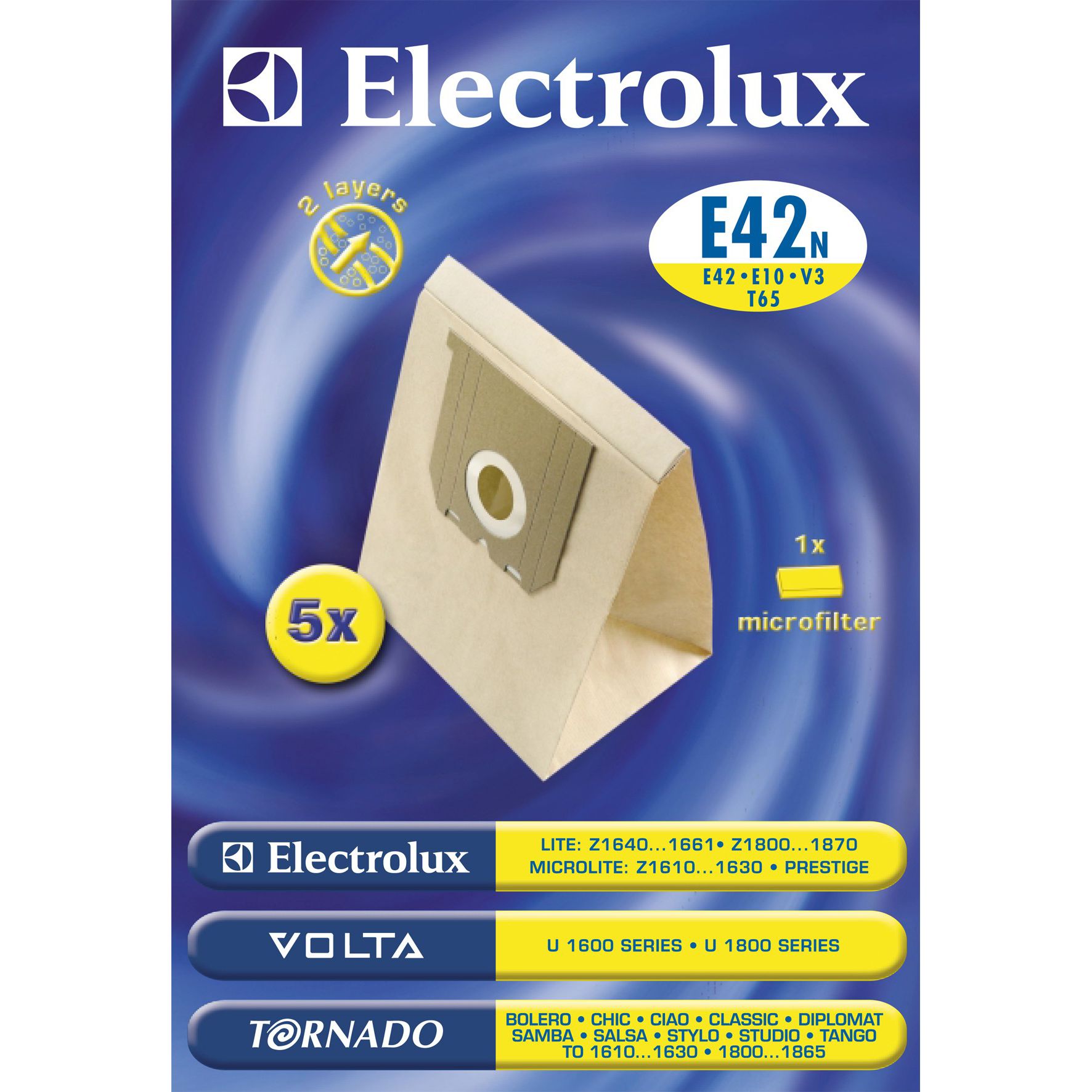 Electrolux E42N Vacuum Cleaner Bags, Pack of 5