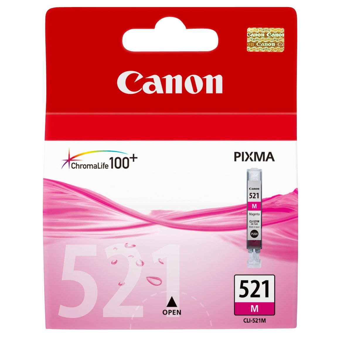 Canon Pixma Inkjet Cartridge, Magenta, CLI-521