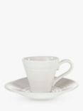 Sophie Conran for Portmeirion Espresso Cup and Saucer, White, Pack of 2