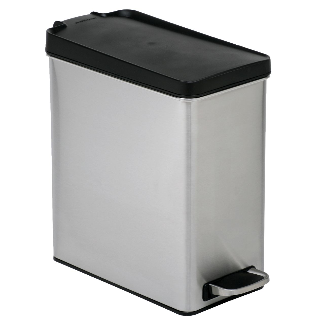 Profile Pedal Bin, Brushed Stainless