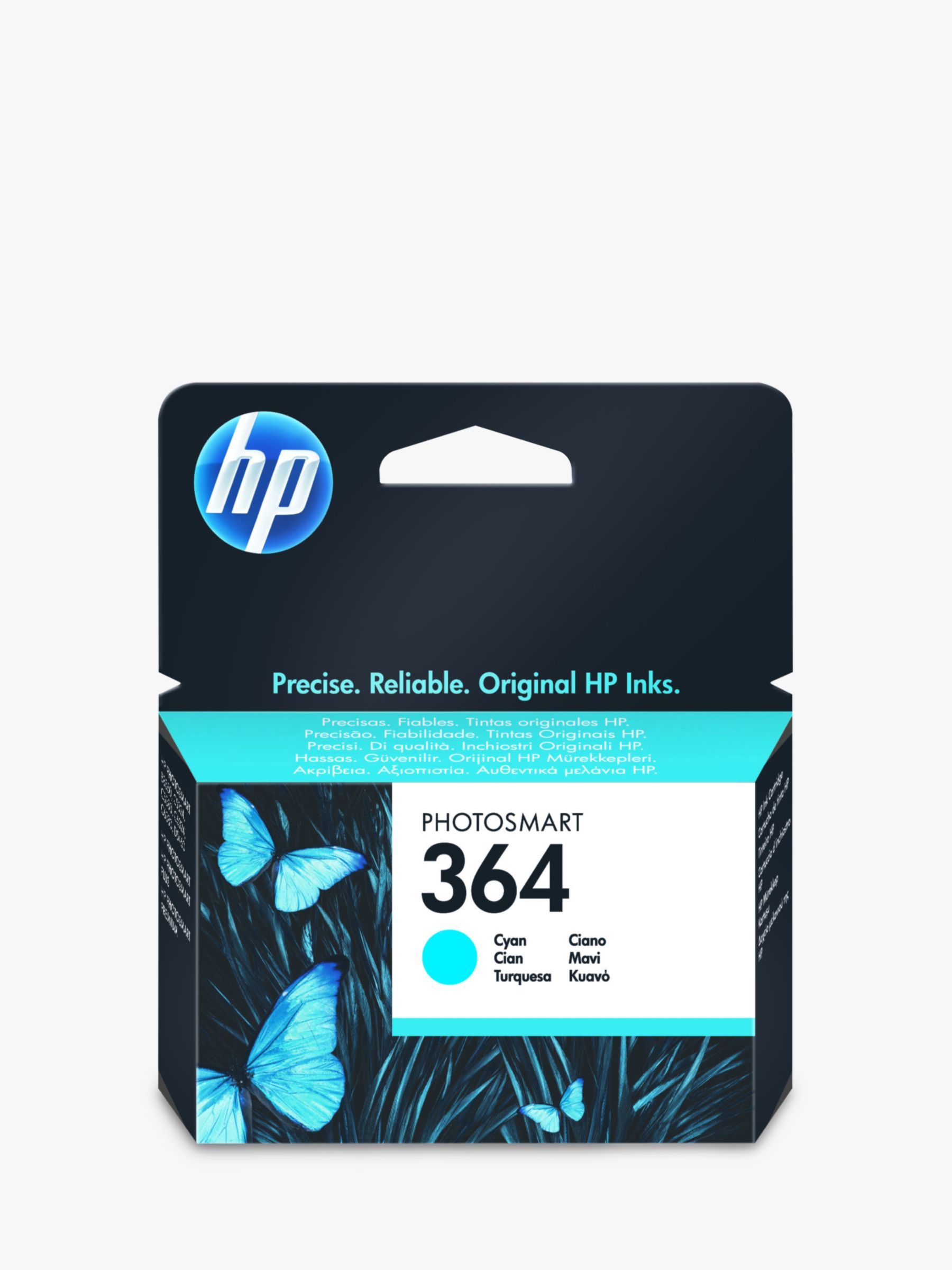 HP 364 Photosmart Ink Cartridge, Cyan, CB318EE