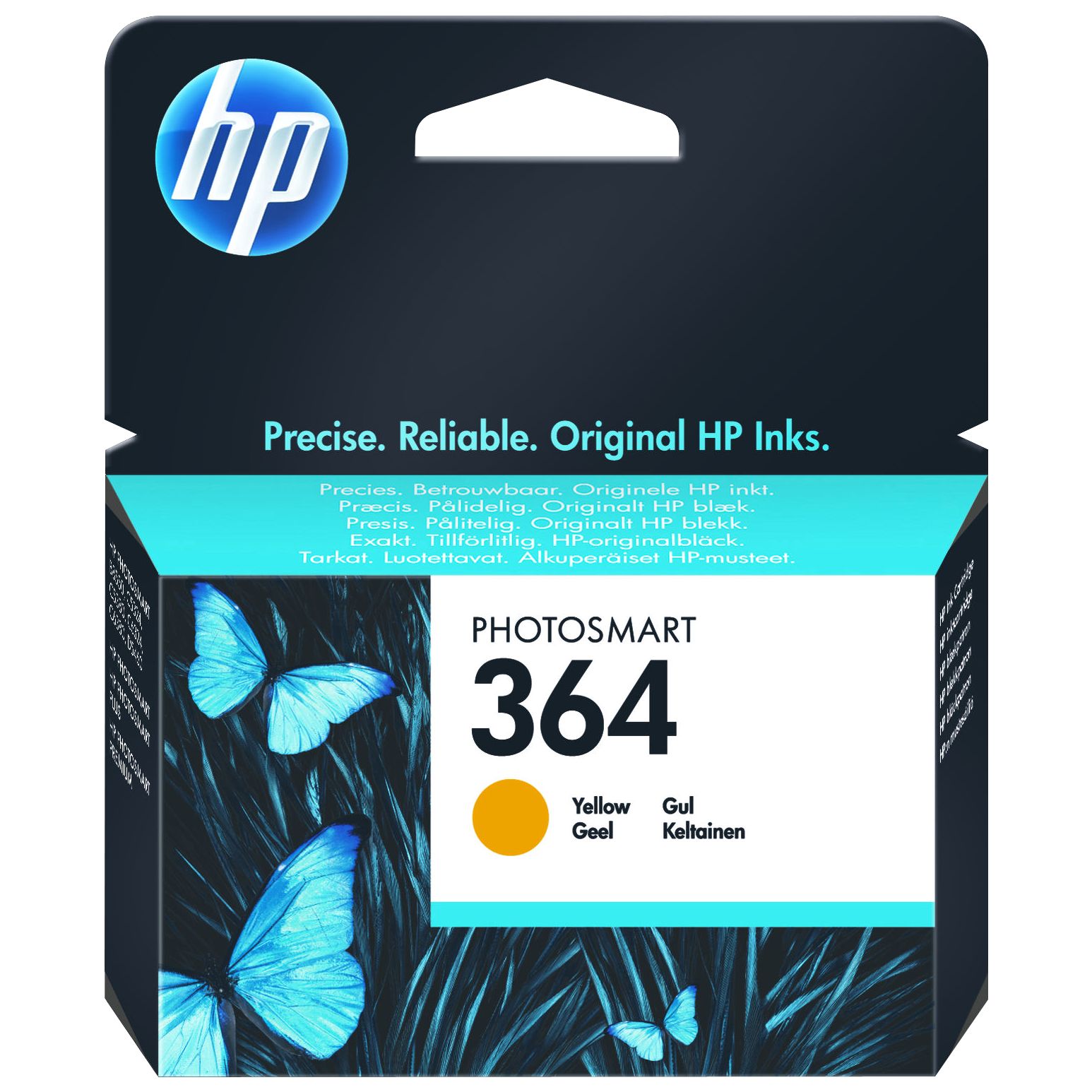 HP 364 Photosmart Ink Cartridge, Yellow, CB320EE