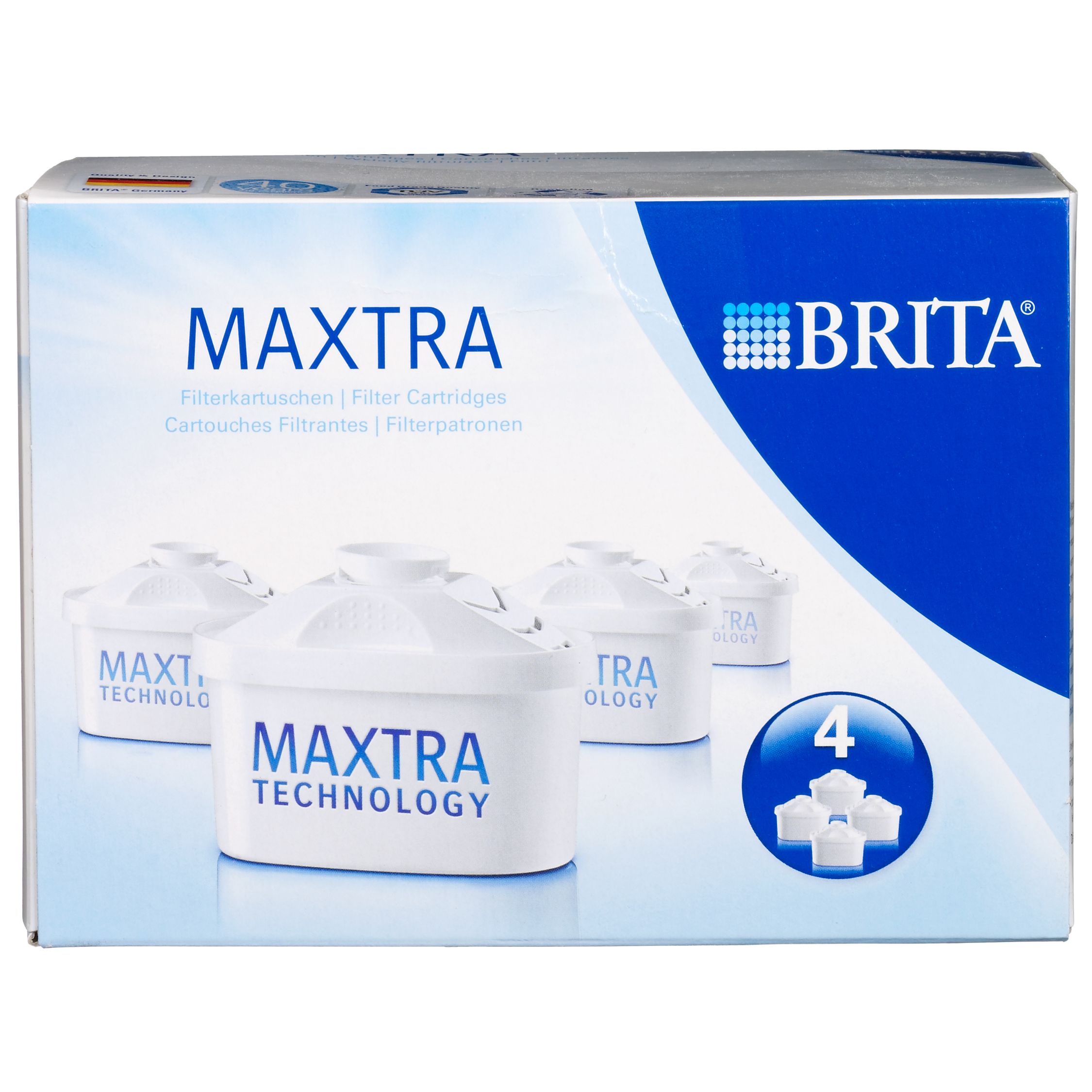 Brita Maxtra Water Filter Cartridges, Pack of 4