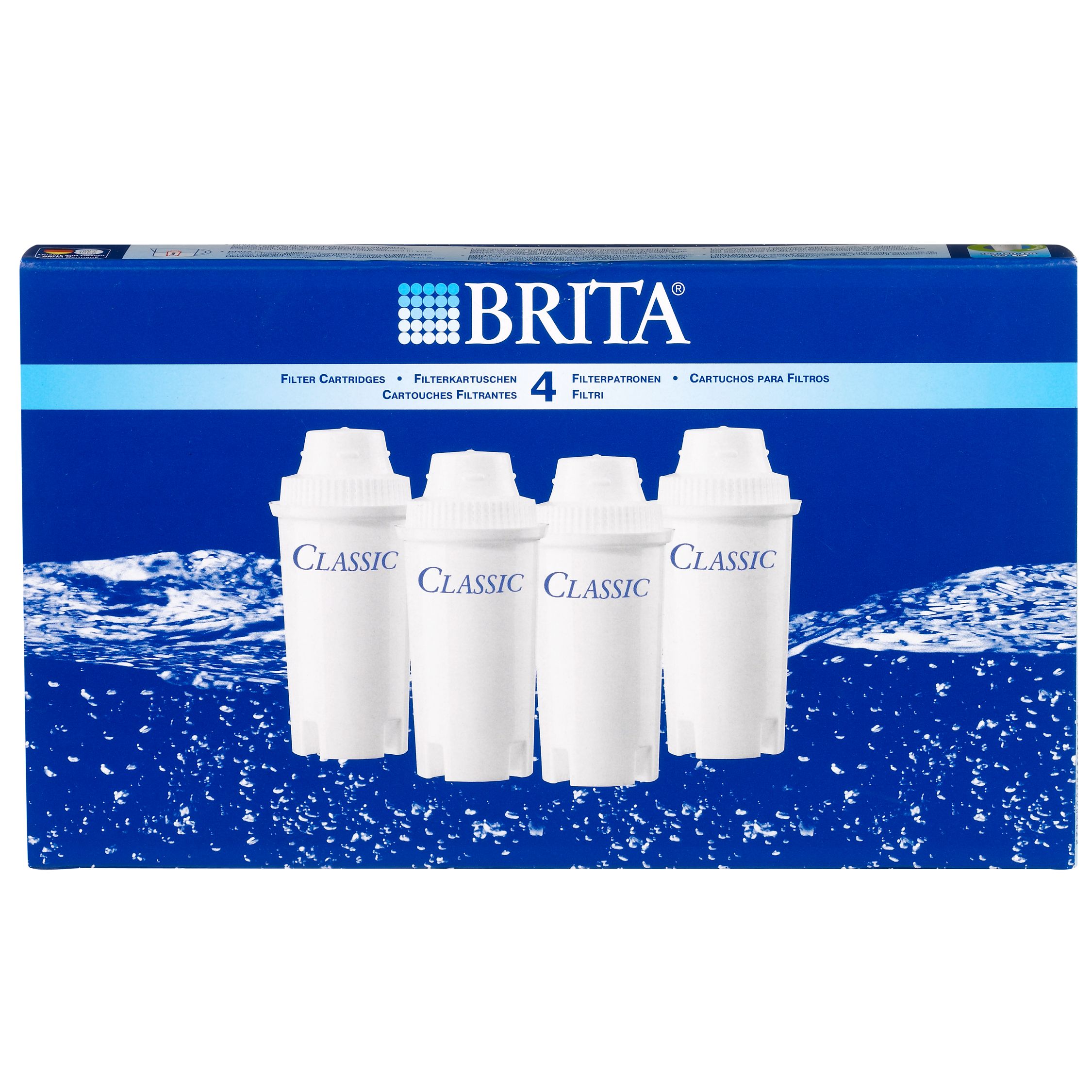Brita Classic Filter Cartridges, Pack of 4 187004