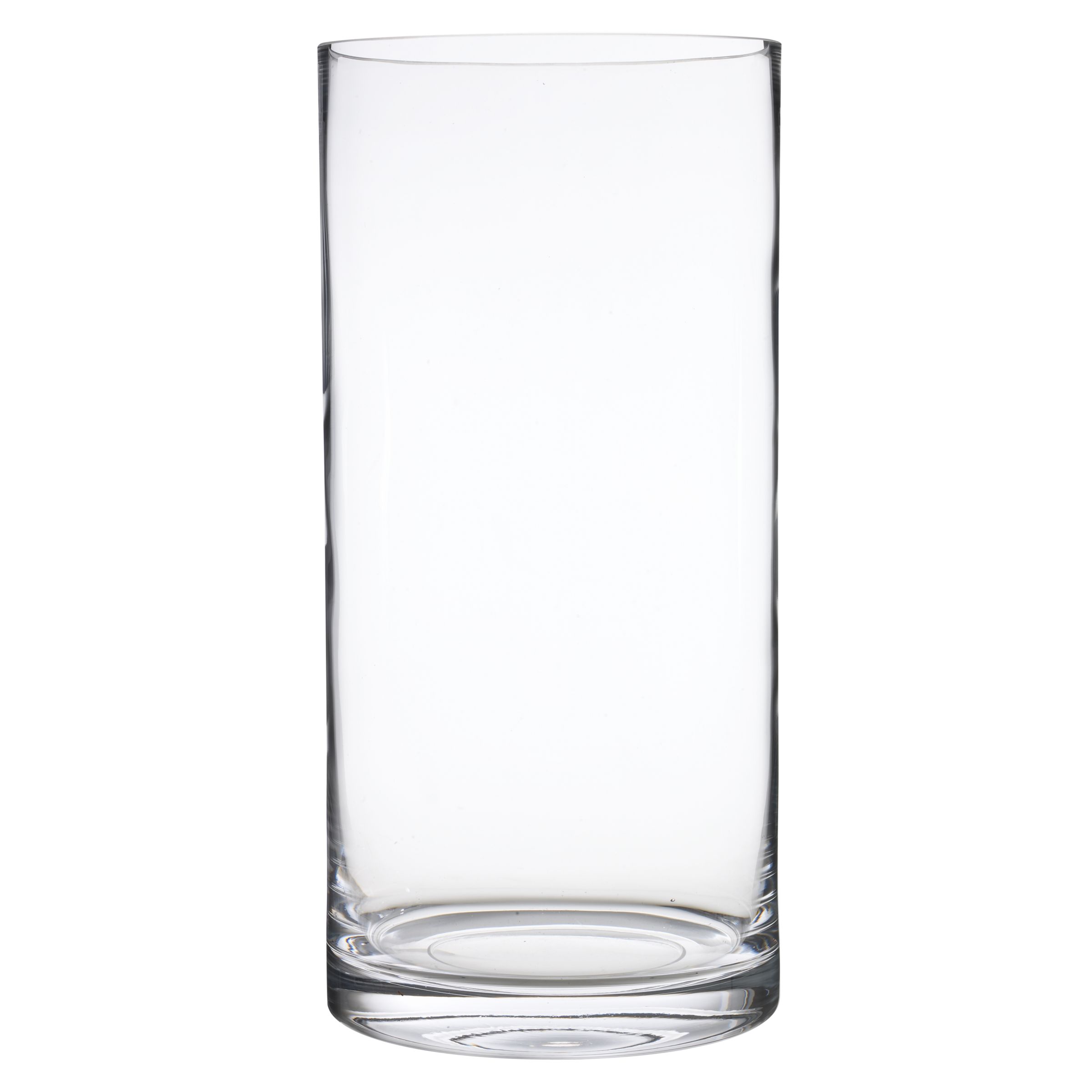 LSA International Glass Column Vase, Clear, H36cm