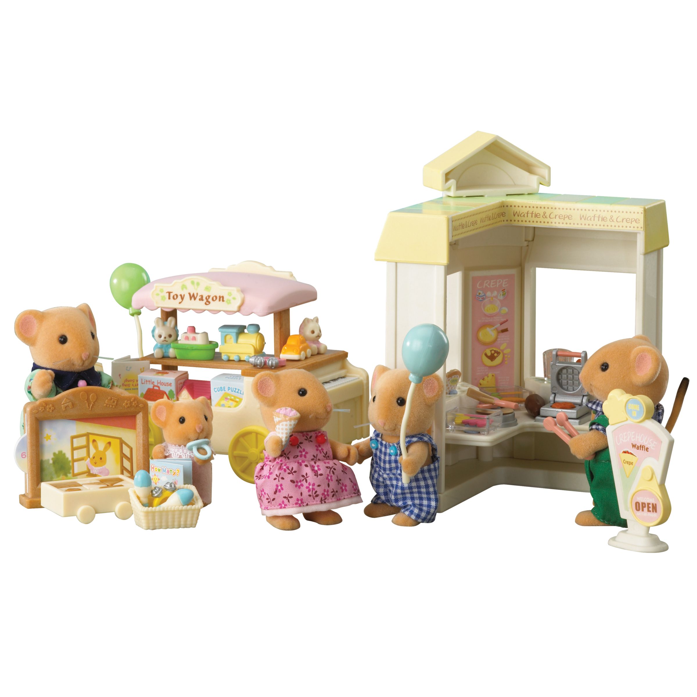 Flair Sylvanian Families Street Market (Pancake Shop and Toy Stall)