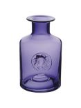 Dartington Crystal Anemone Flower Bottle Vase, H20cm, Amethyst