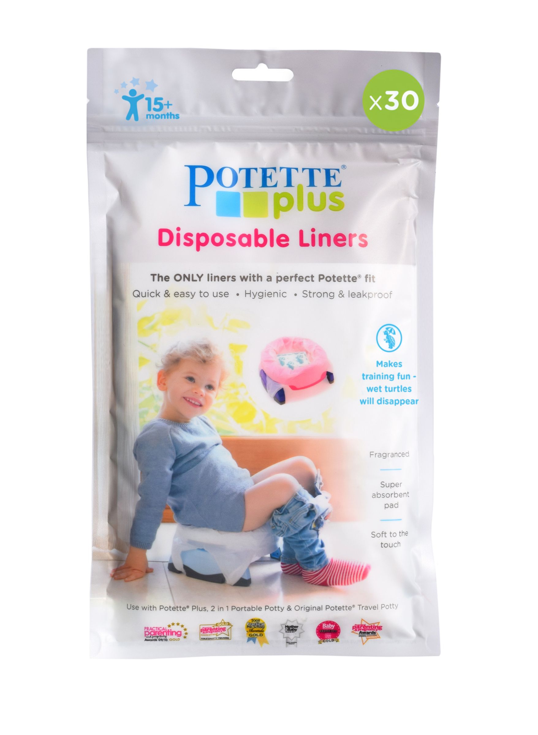30 Pack Toddler Disposable Liners For 2 In 1 Travel Potty Potette Plus Baby 