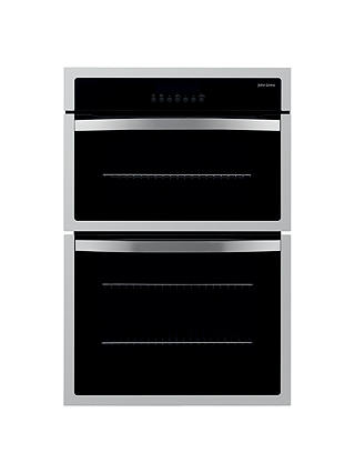 John Lewis JLBIDO913 Double Electric Oven, Stainless Steel