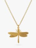 Alex Monroe Dragonfly Pendant Necklace, Gold