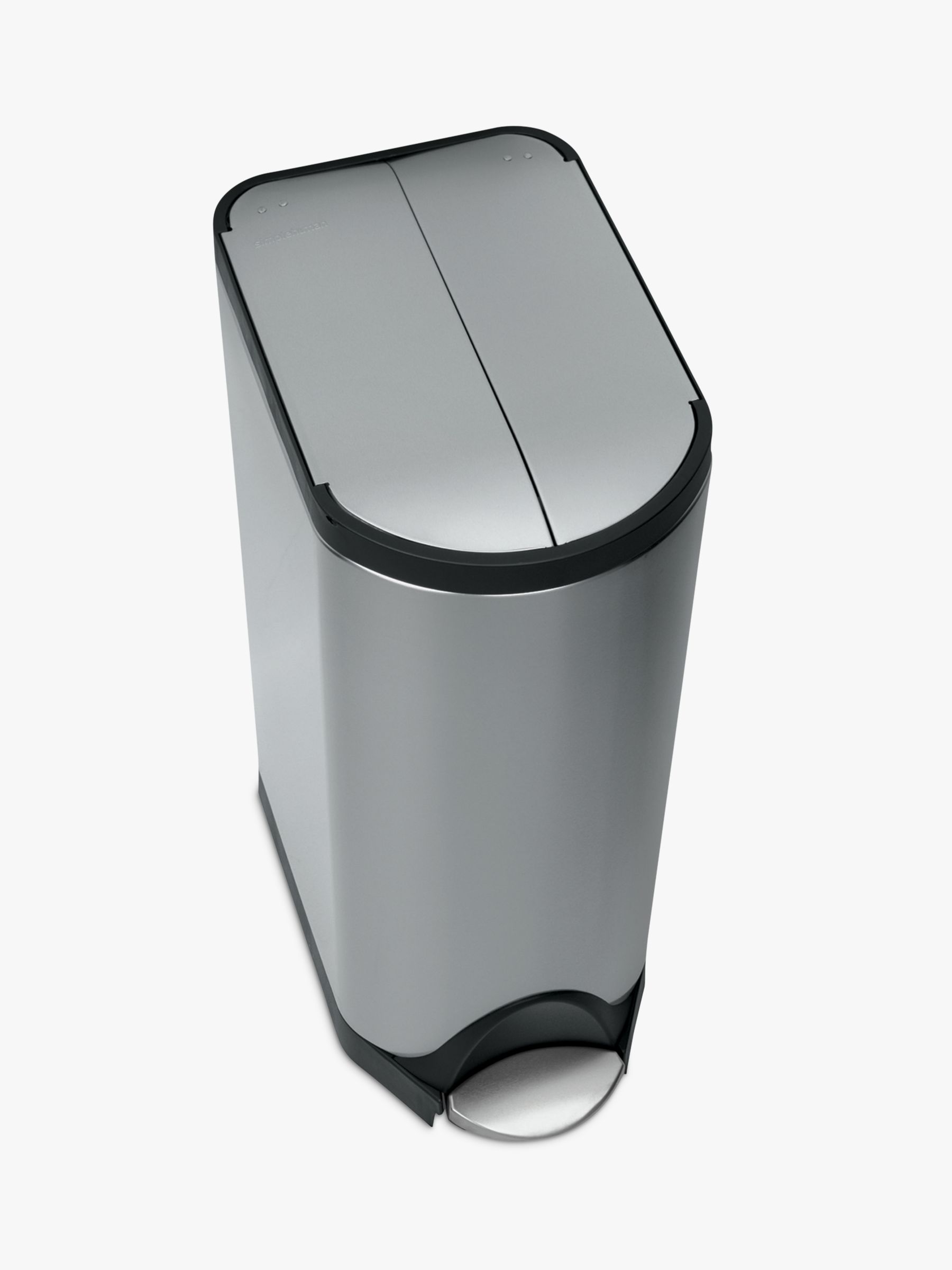 simplehuman Deluxe Butterfly Pedal Bin, Brushed