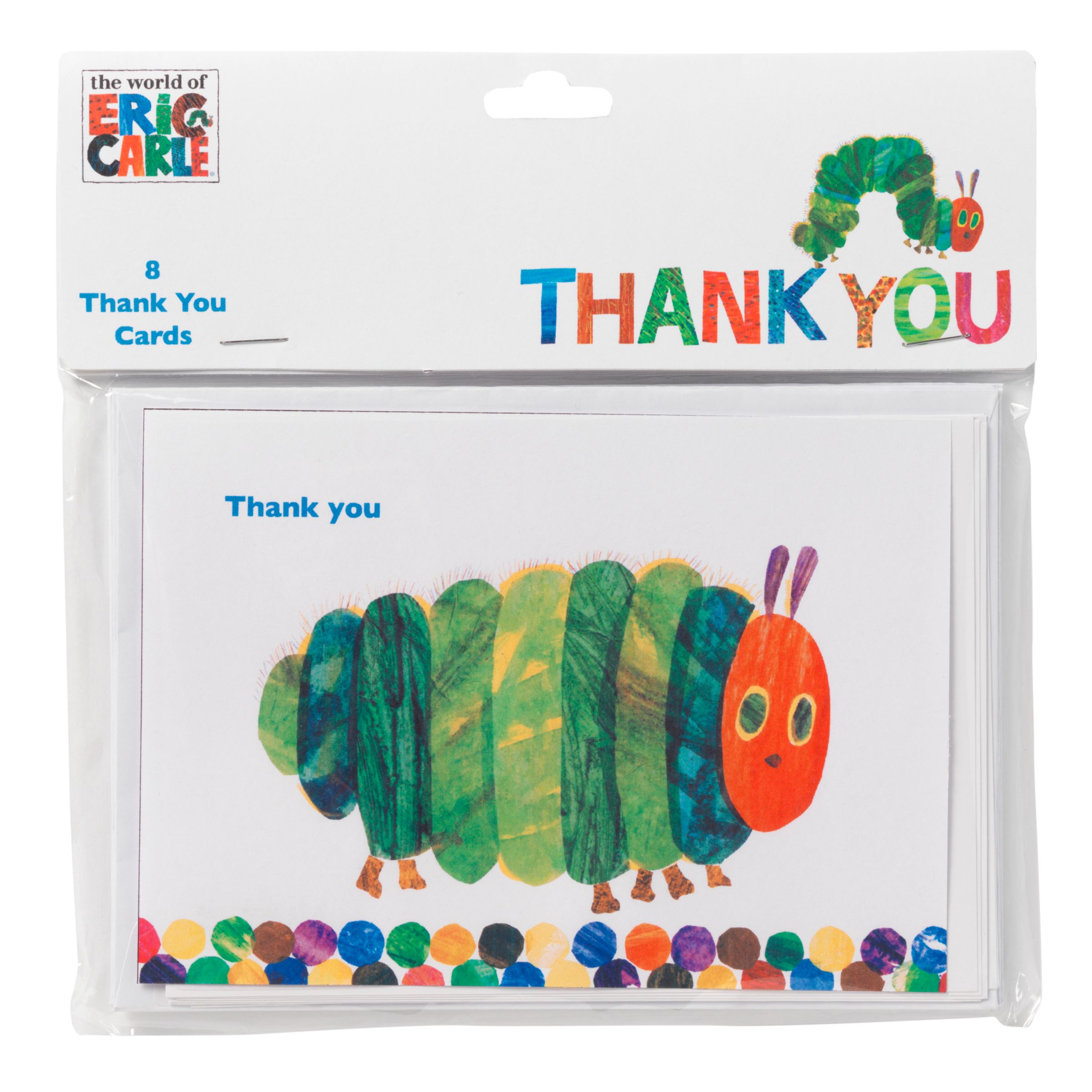 Hungry Caterpillar Thank You Cards, Pack of 8