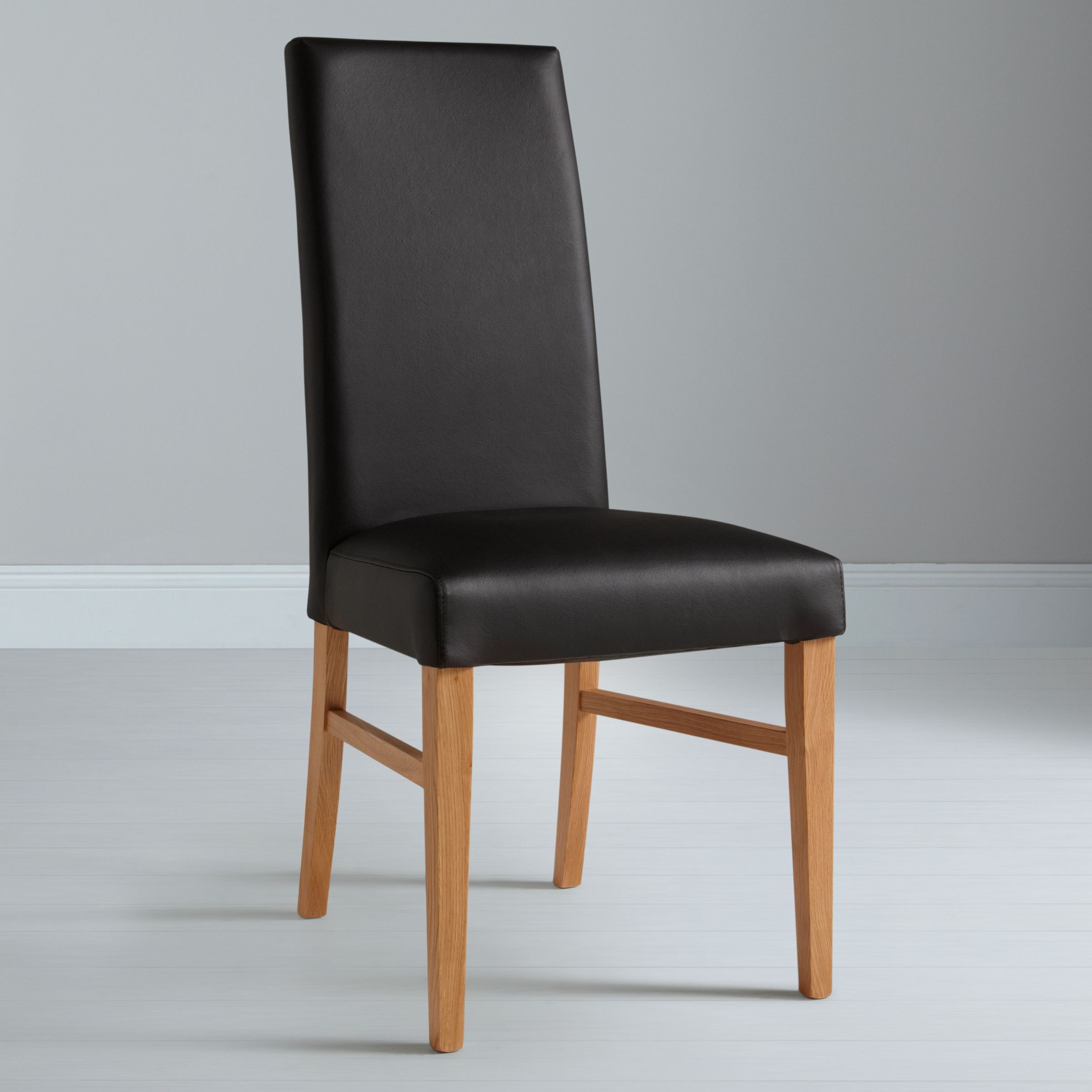 Vanessa Leather Dining Chair, Black