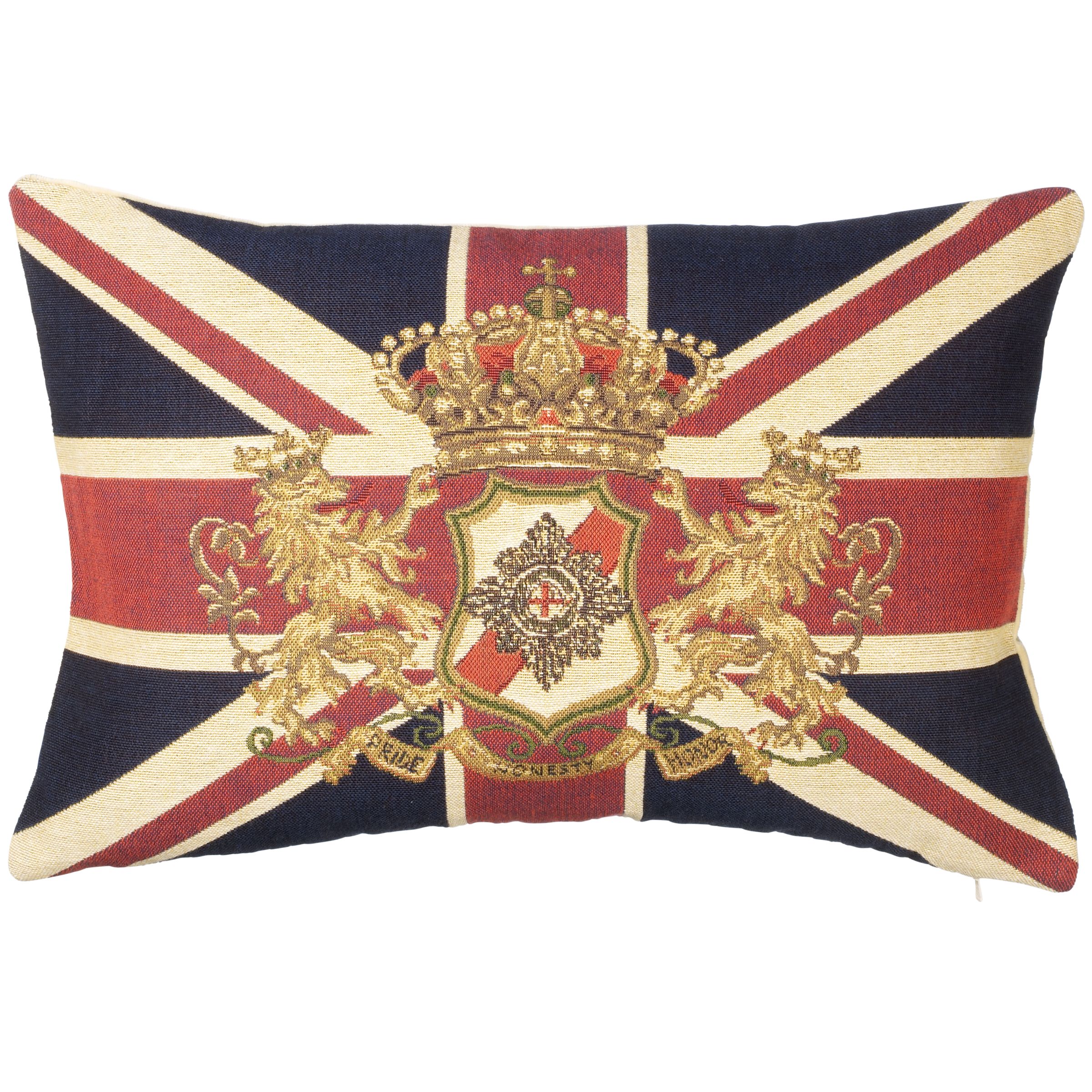 John Lewis Hampton Union Jack and Crest Cushion 112495