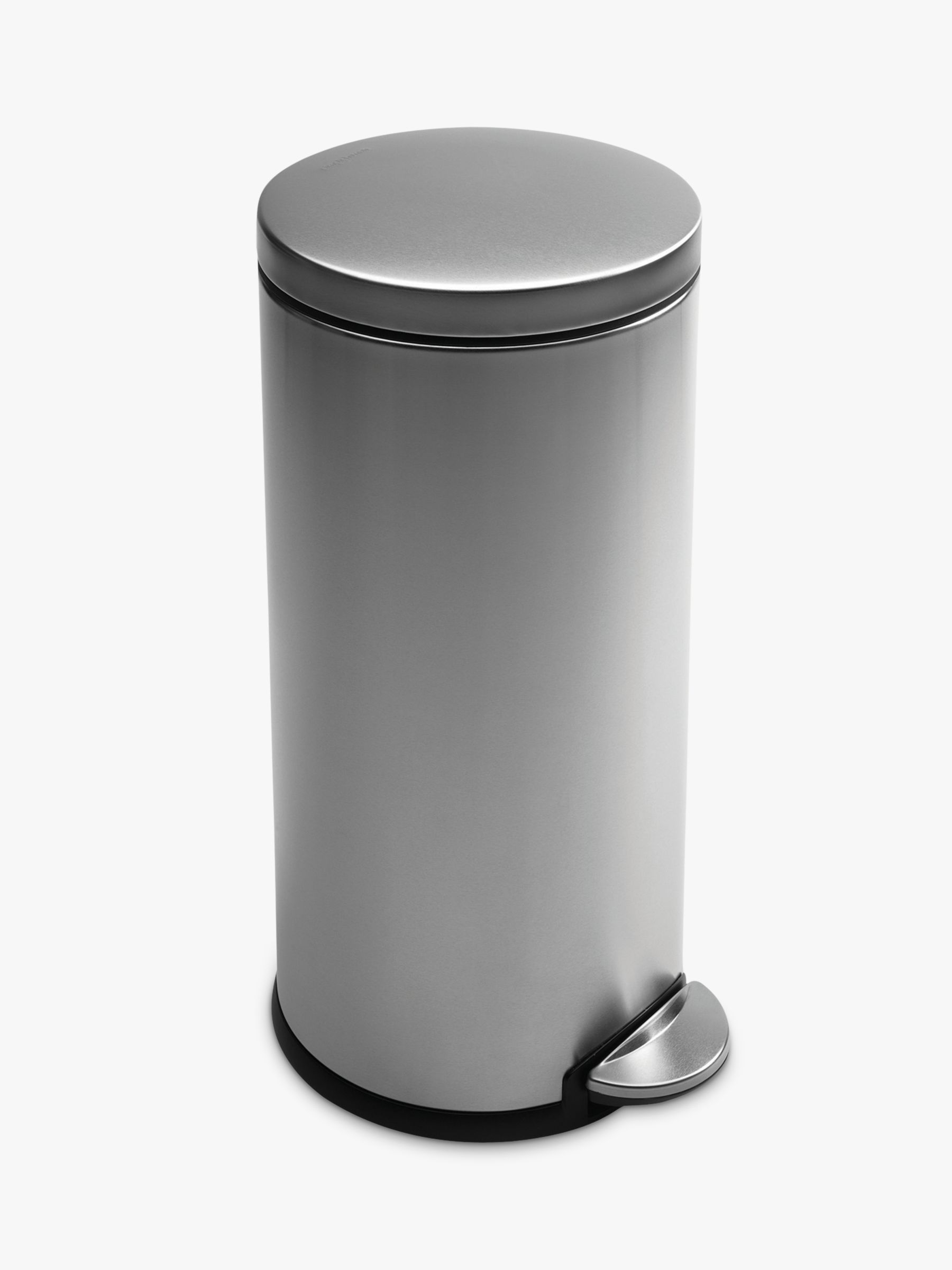 simplehuman Deluxe Round Pedal Bin, Brushed
