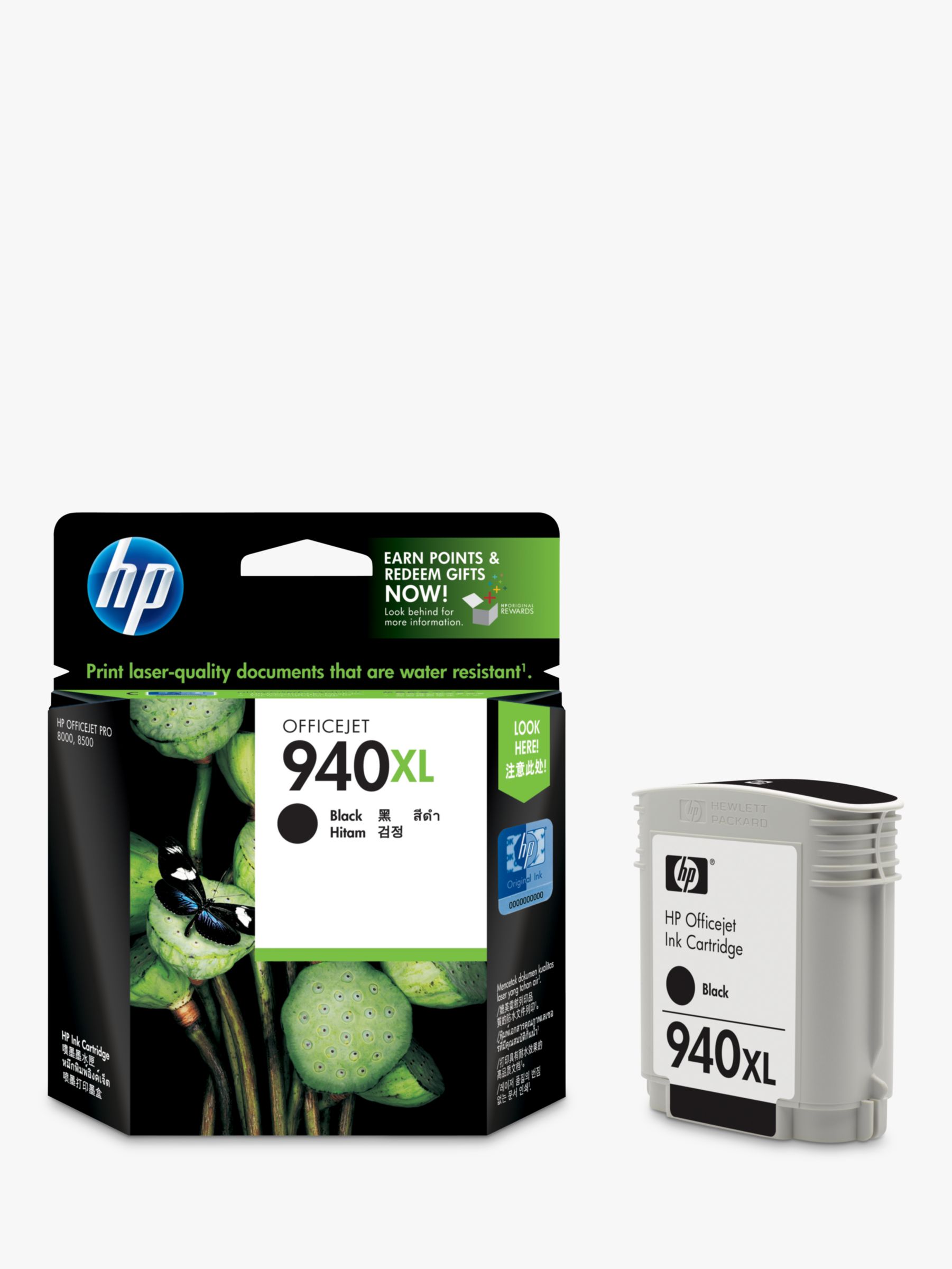 HP 940XL Officejet Printer Cartridge, Black,