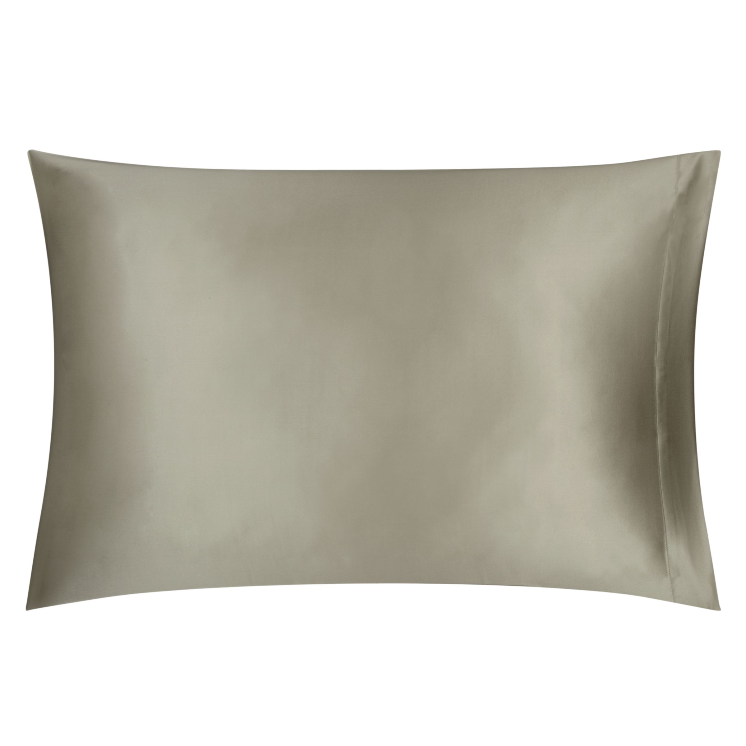 John Lewis Silk Standard Pillowcase, Soft Mocha