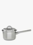 John Lewis Classic Stainless Steel Lidded Saucepan