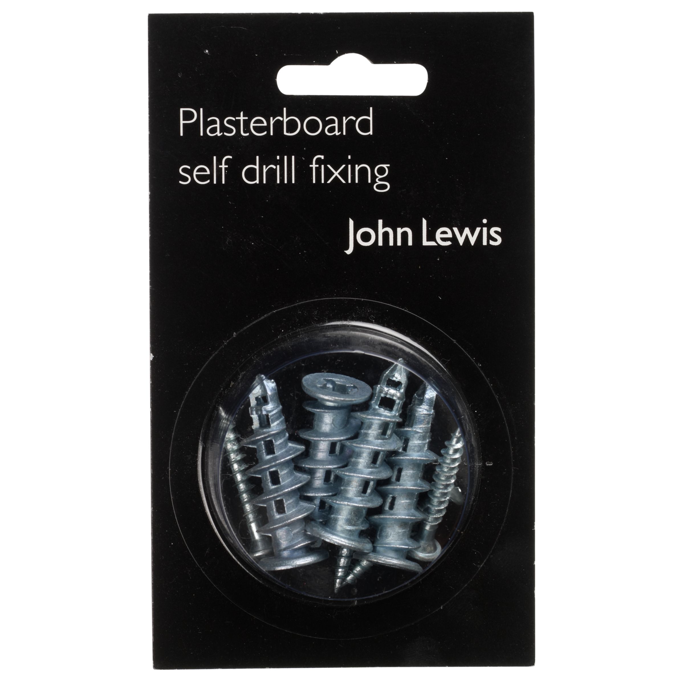 John Lewis & Partners Plasterboard Mirror Fixings, Pack of 4