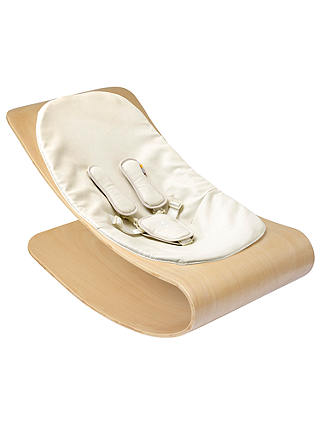 bloom Coco Stylewood Baby Lounger, Natural with Coconut White