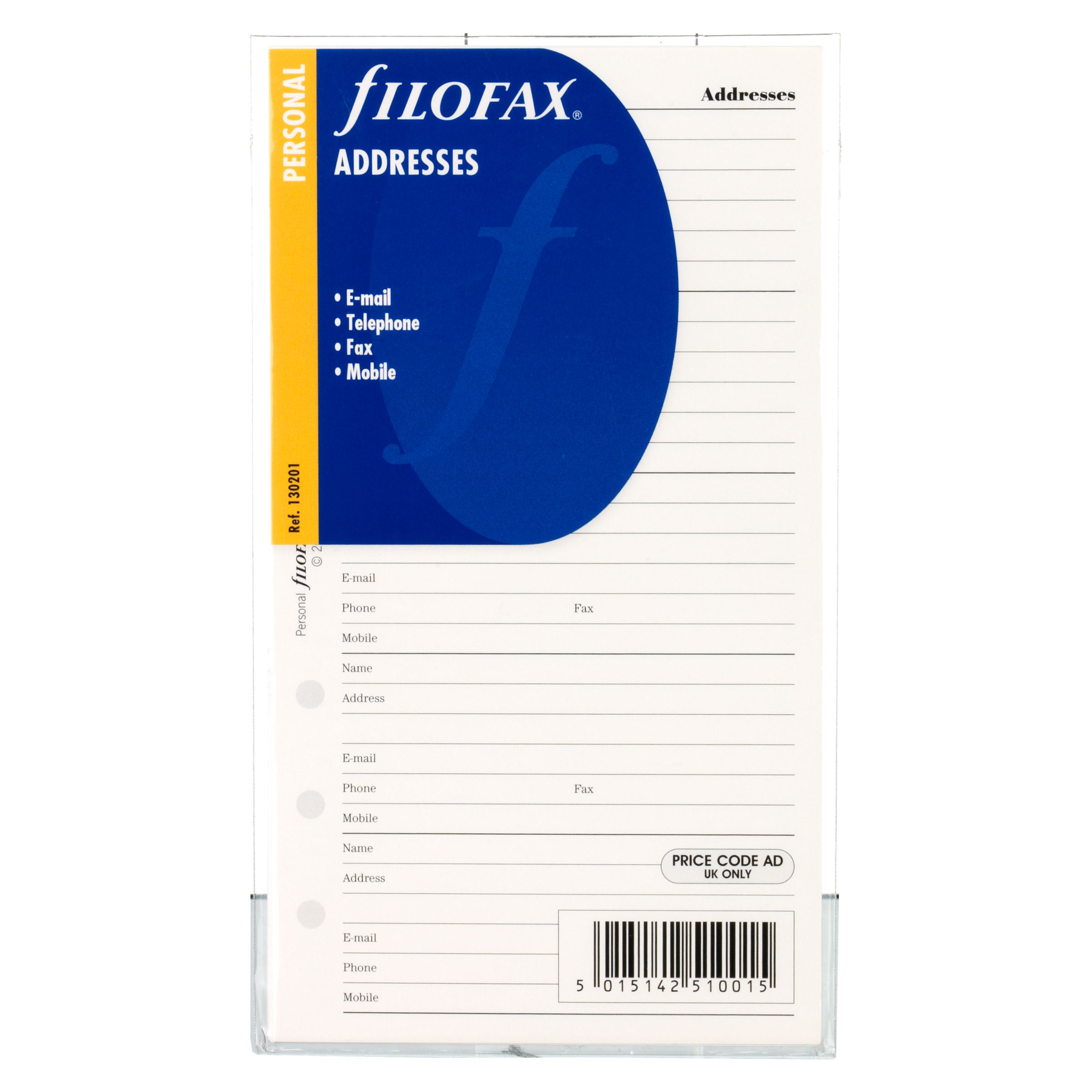 Filofax Address Book Paper, Personal 170031