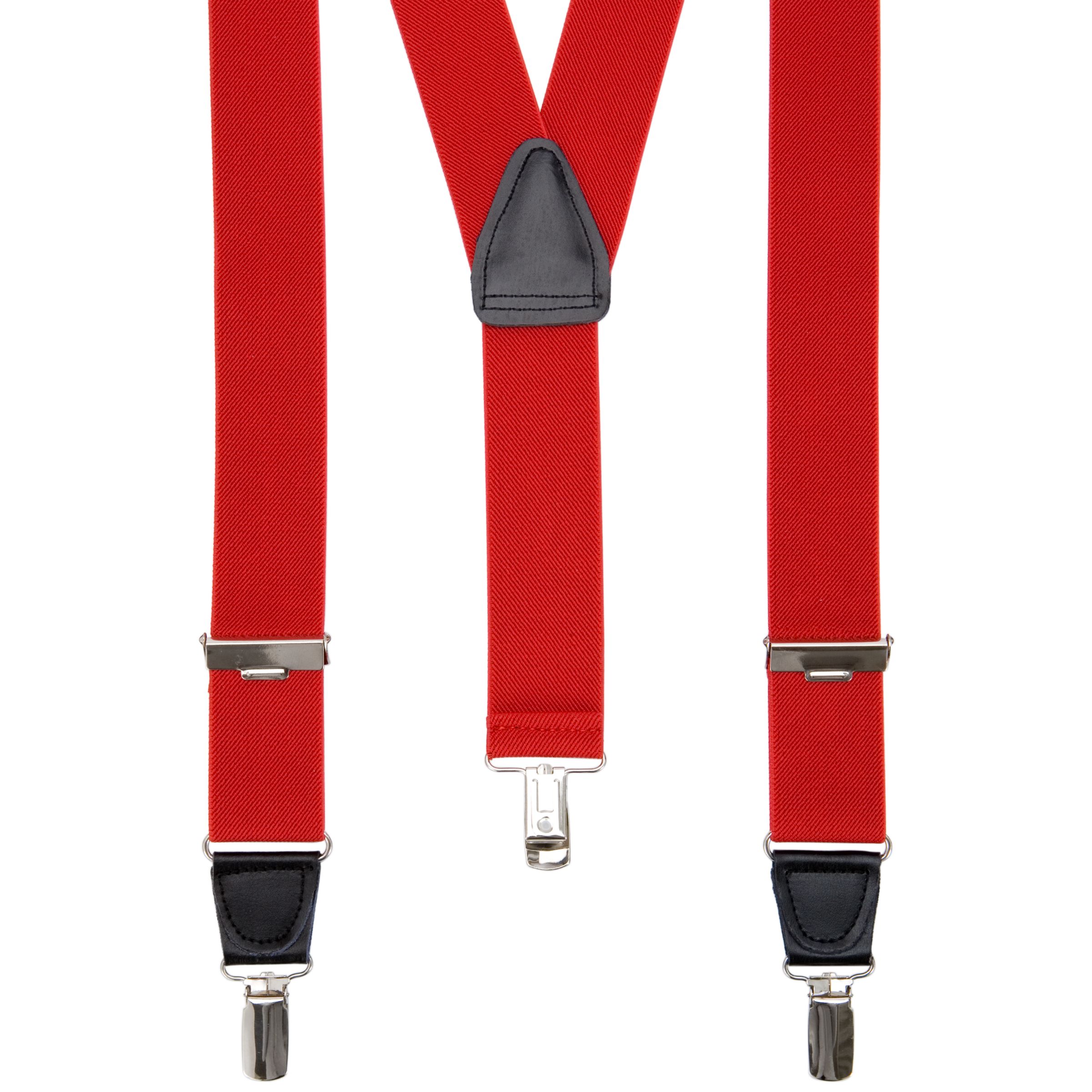 John Lewis Wide Braces, One Size, Red