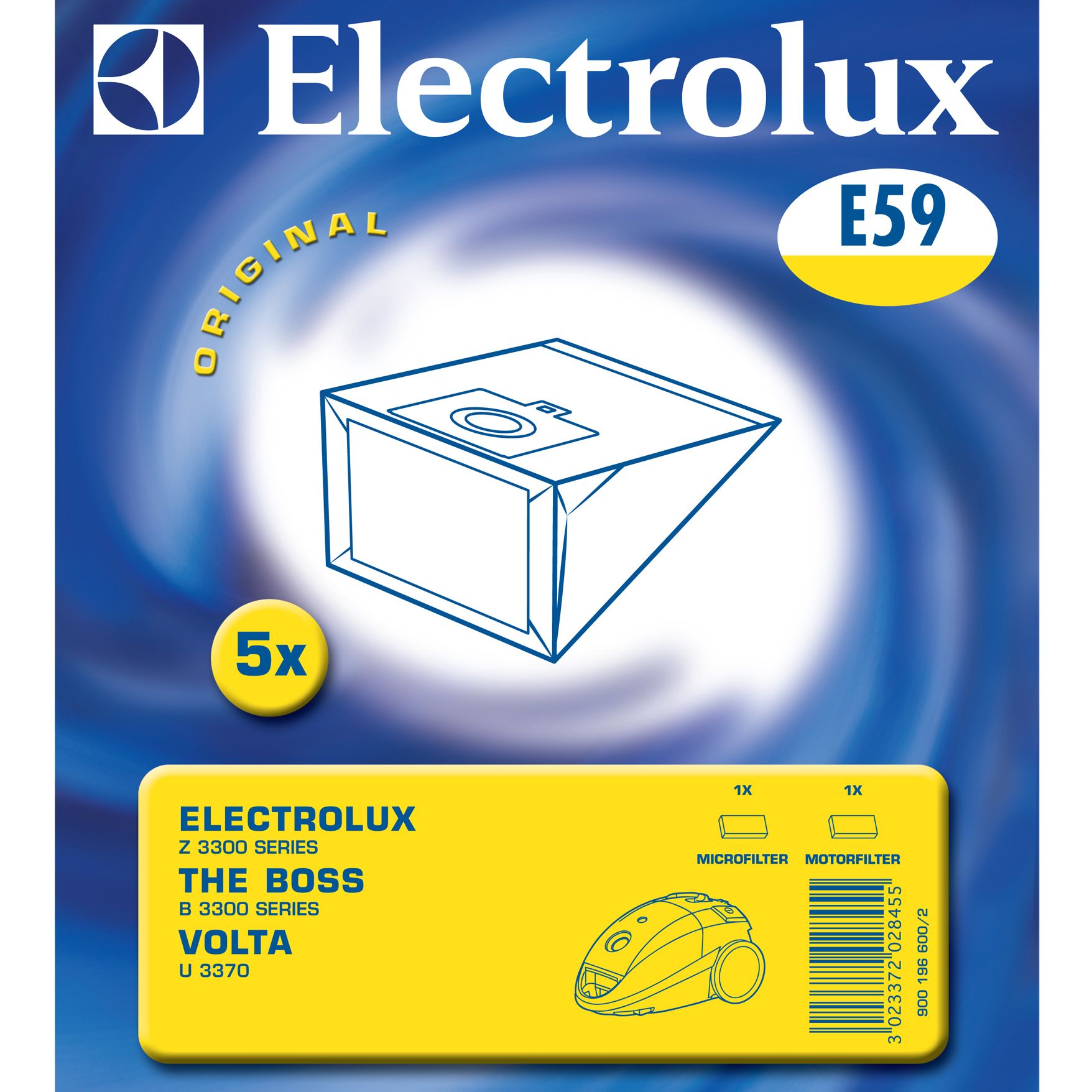 Electrolux E59 Vacuum Cleaner Bags, Pack of 5