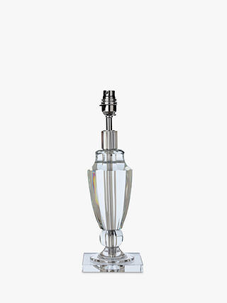 John Lewis & Partners Amphora Glass Lamp Base, Clear, H37cm