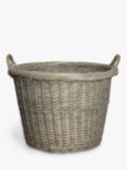 John Lewis Wicker Log Basket, Grey