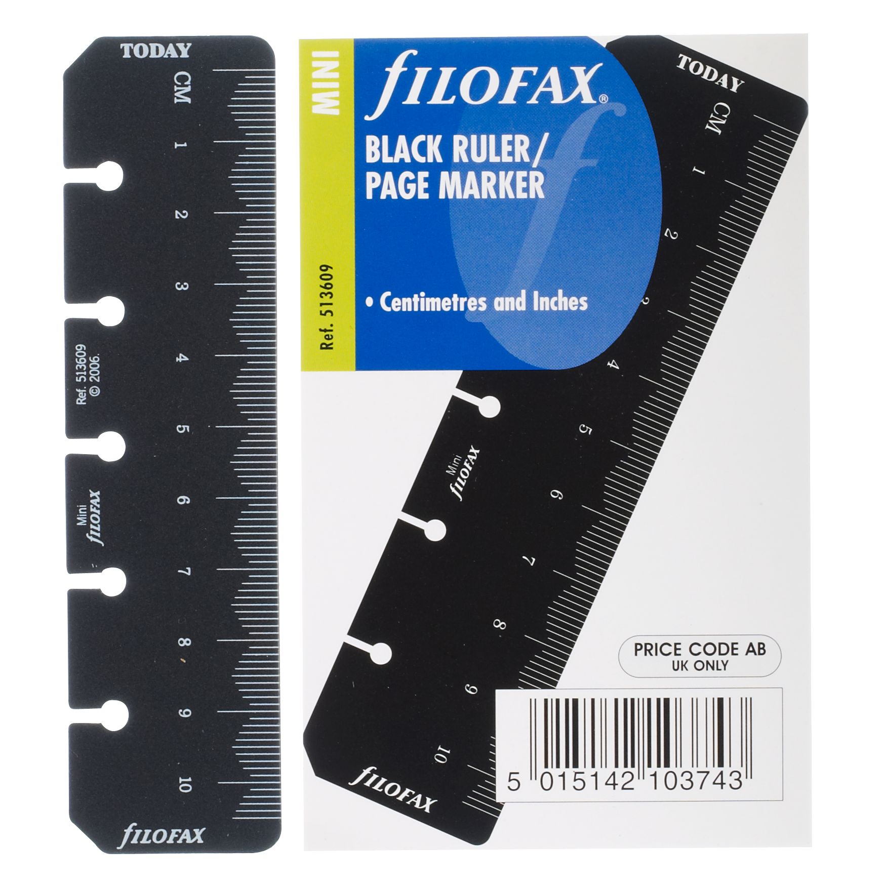 Filofax Mini Inserts, Ruler / Page Marker 169939