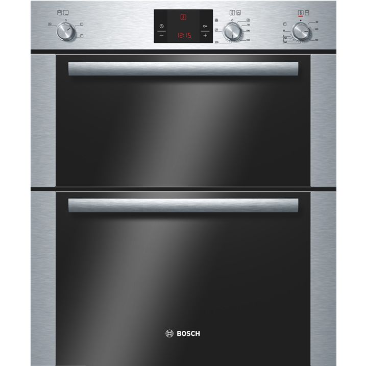 Bosch HBN13B251B Double Built-Under Electric Oven, Stainless Steel