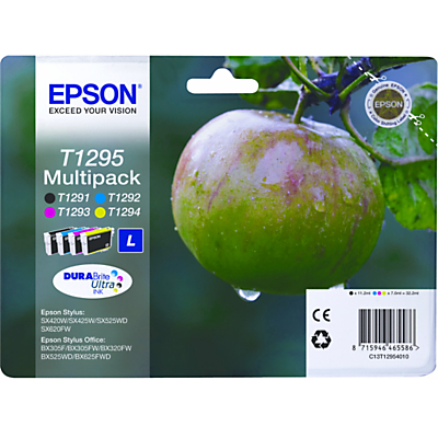 Image of Epson Apple T1295 Inkjet Cartridge Multipack