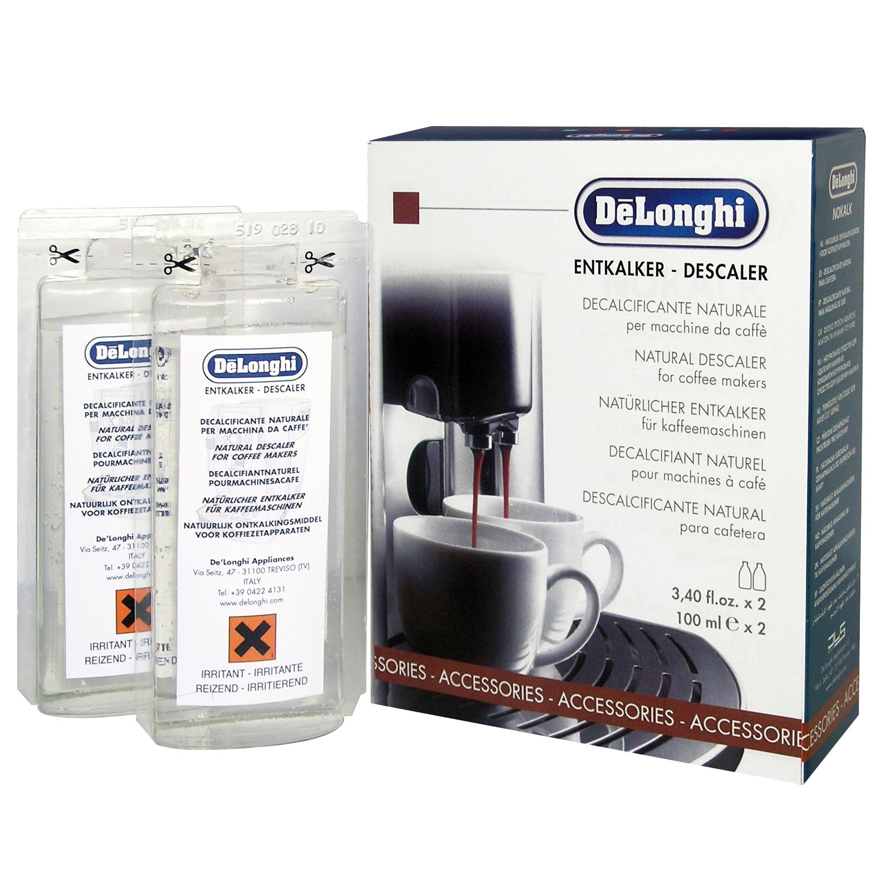 Delonghi Natural Descaler for Bean to Cup Coffee Machines
