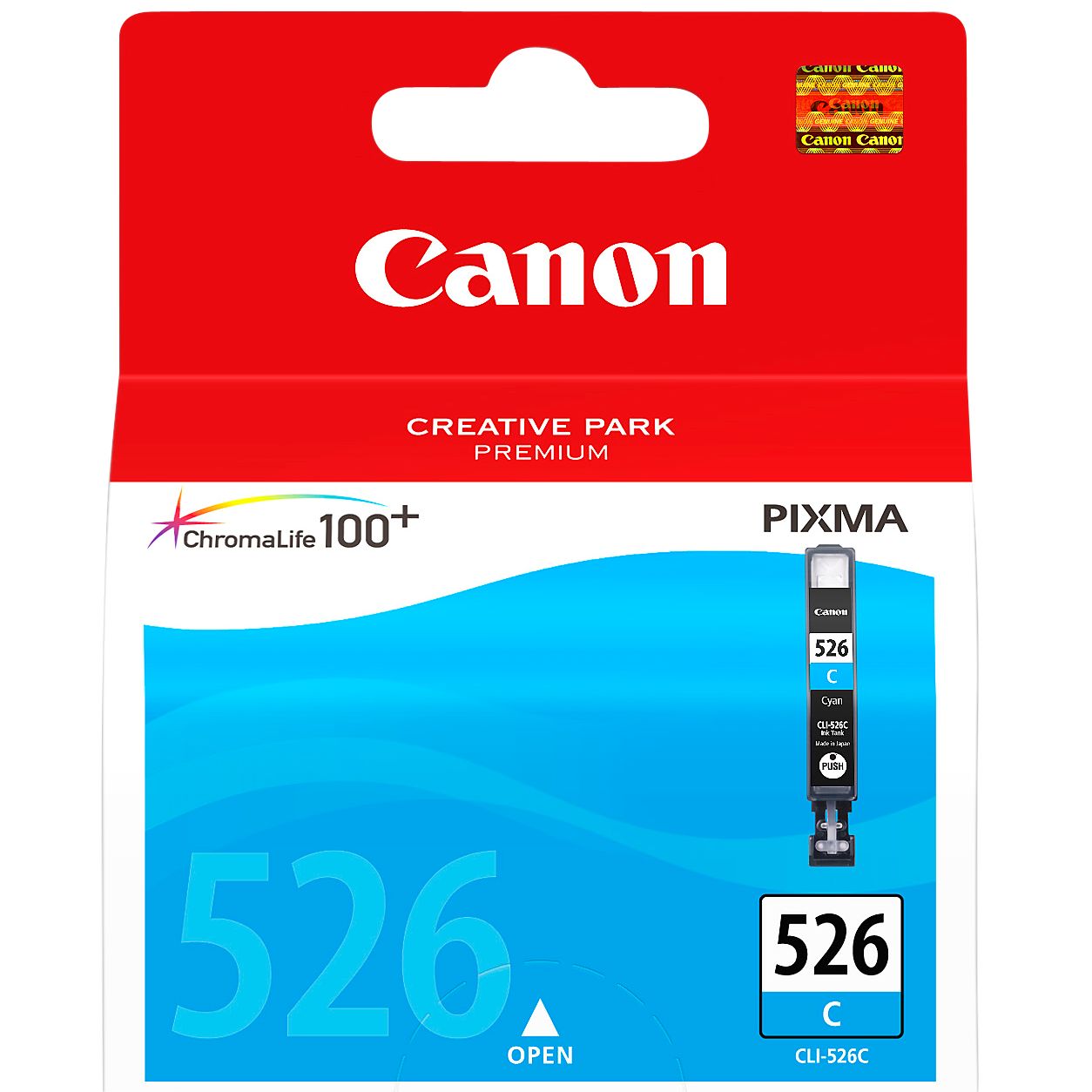 Canon Pixma Inkjet Cartridge, Cyan, CLI-526