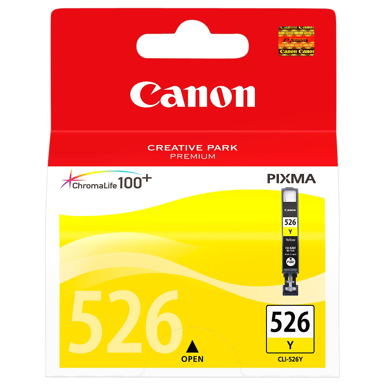 Canon Pixma Inkjet Cartridge, Yellow, CLI-526