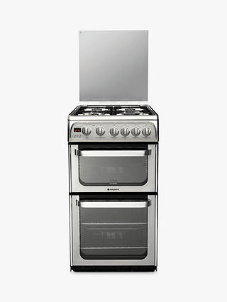 Hotpoint Ultima HUG52X Gas Cooker, Stainless Steel