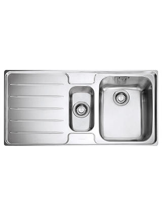 Franke Laser LSX 651 1.5 Kitchen Sink with Right Hand Bowl, Stainless Steel