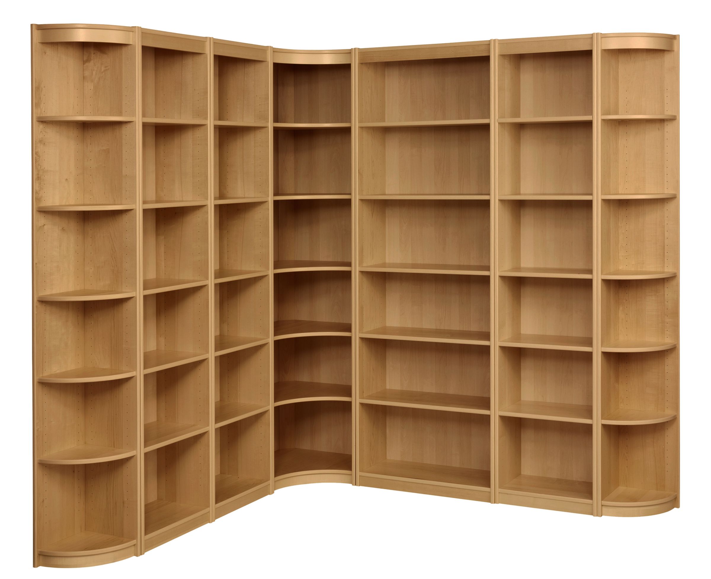 Buy John Lewis Agatha L-Shaped Bookcase Combination, Oak Online at 